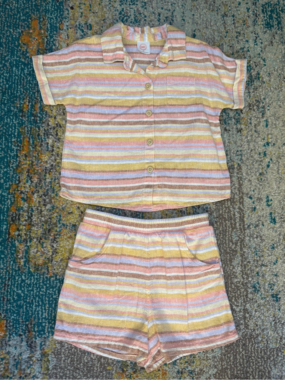 5T Wonder Nation Girls Short Set